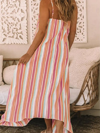 Bohemian Striped Maxi Dress