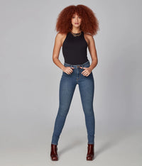 ALEXA: Rugged Classic Blue High Rise Skinny Jeans