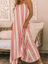 Bohemian Striped Maxi Dress