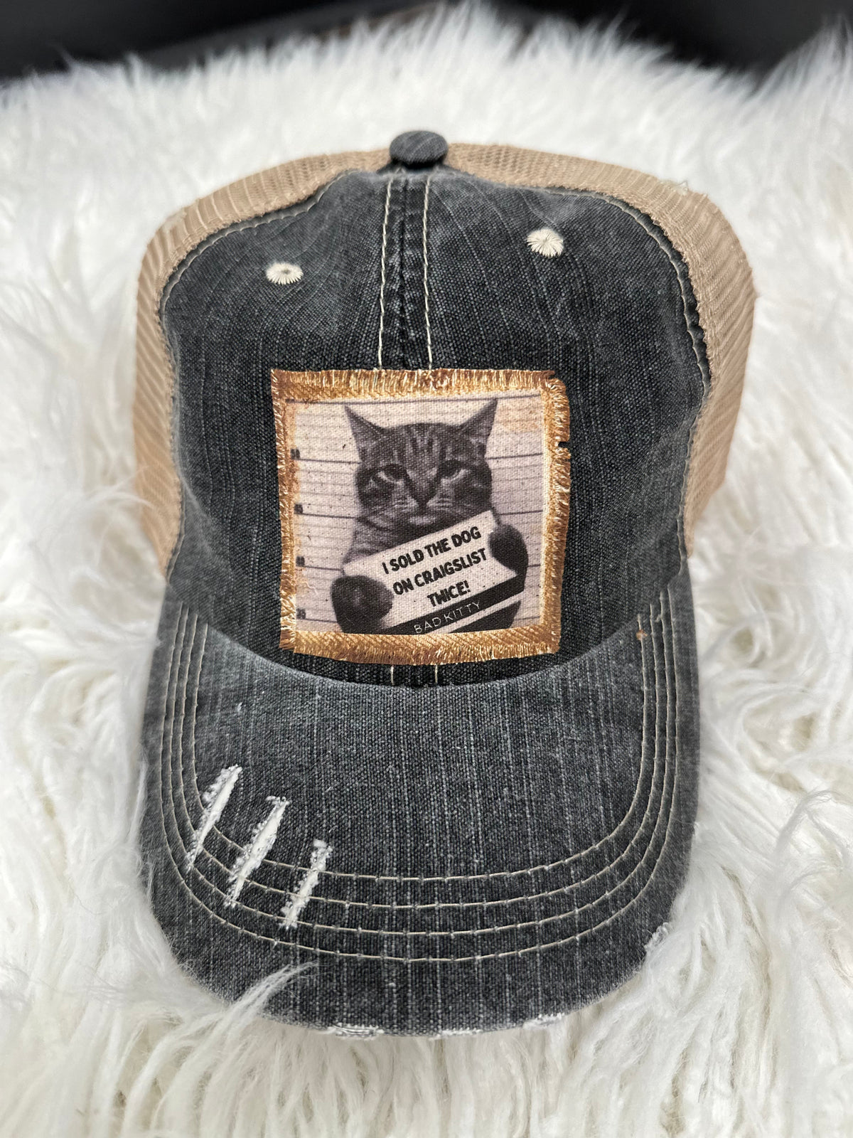 "I Sold The Dog On Craigslist Twice" Trucker Hat