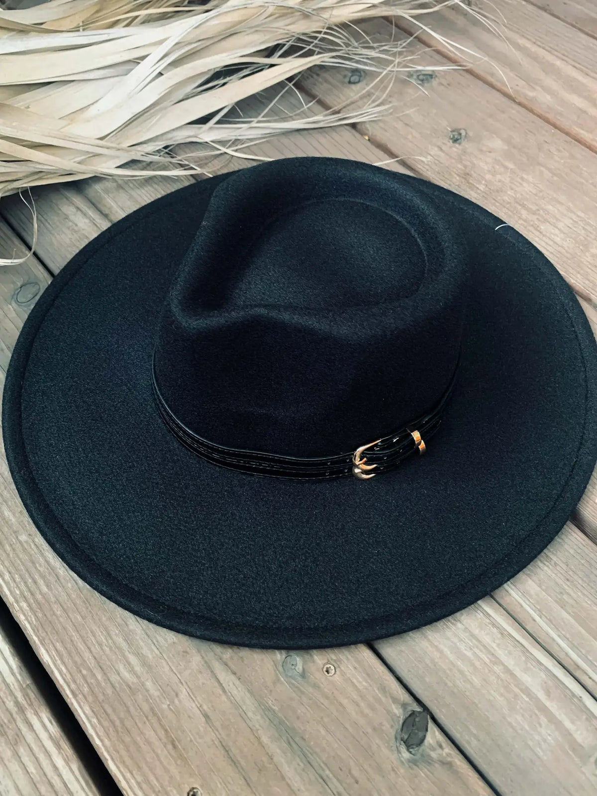 FEDORA: Double Buckle Trim Hat