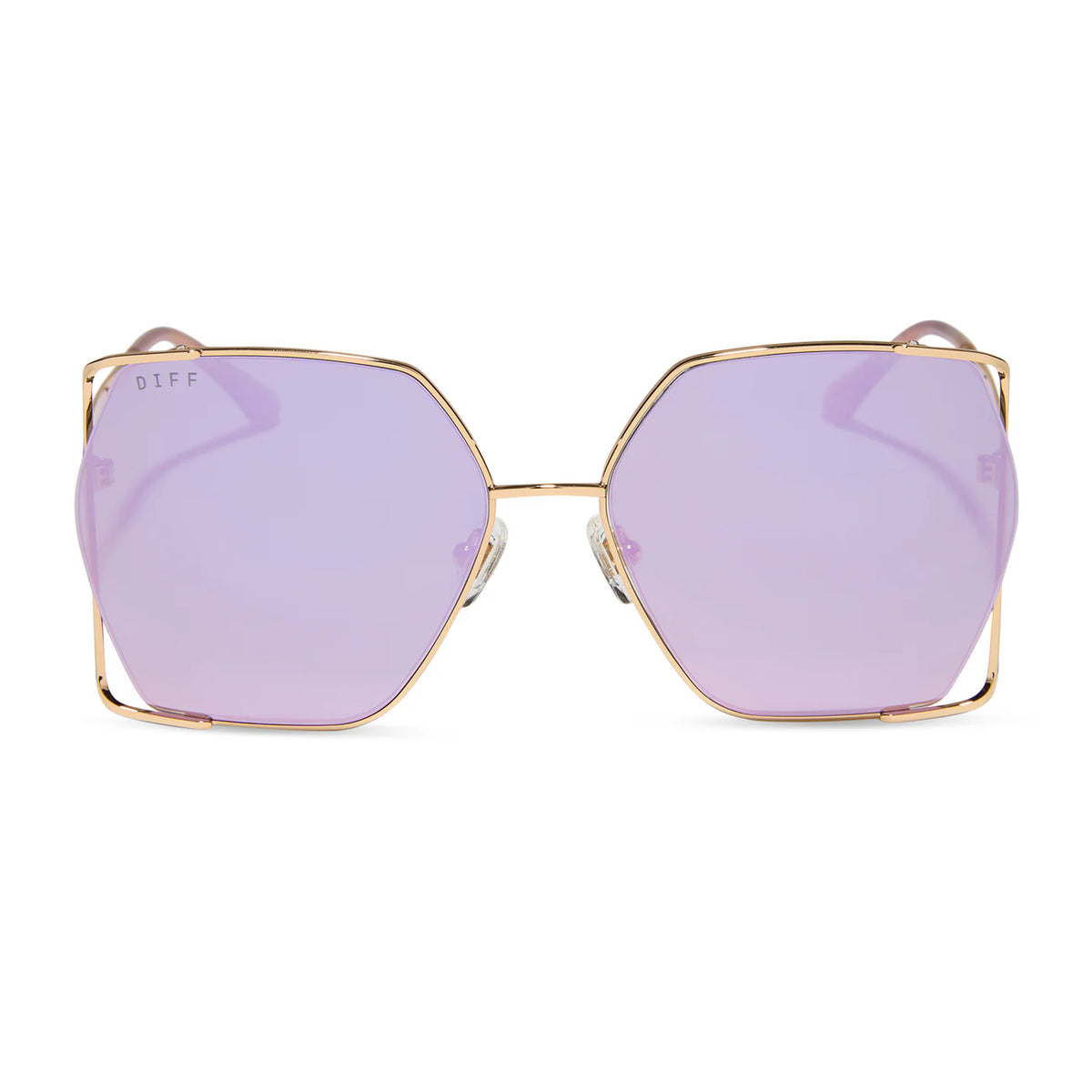 Donna Mirror Sunglasses in Gold/Taupe