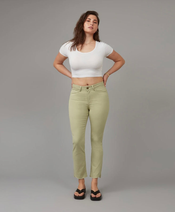 Kate: High Rise Straight in Sage