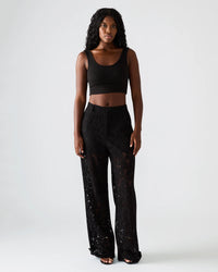 Tre Lace Pant in Black