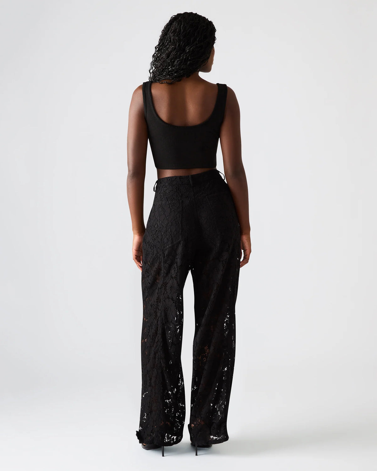 Tre Lace Pant in Black