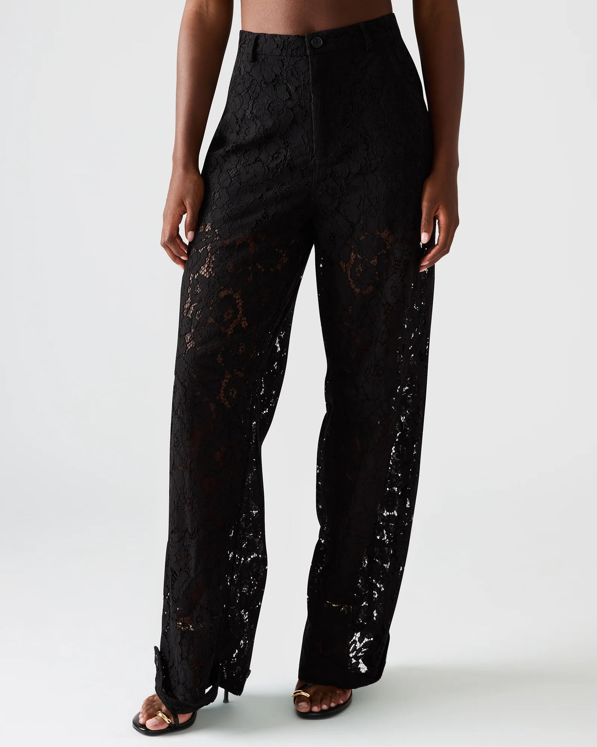 Tre Lace Pant in Black