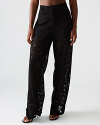 Tre Lace Pant in Black