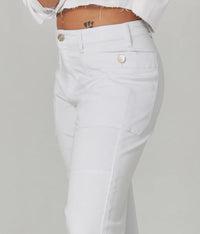 WILLOW: White Cargo Pant