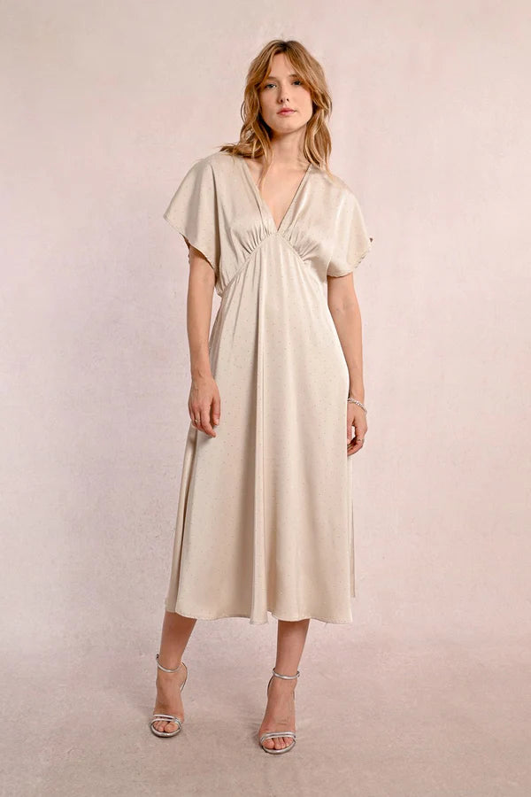 Small Rhinestone Satin Dress