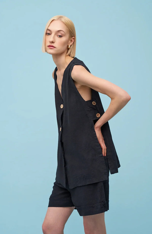 Beach Linen Vest