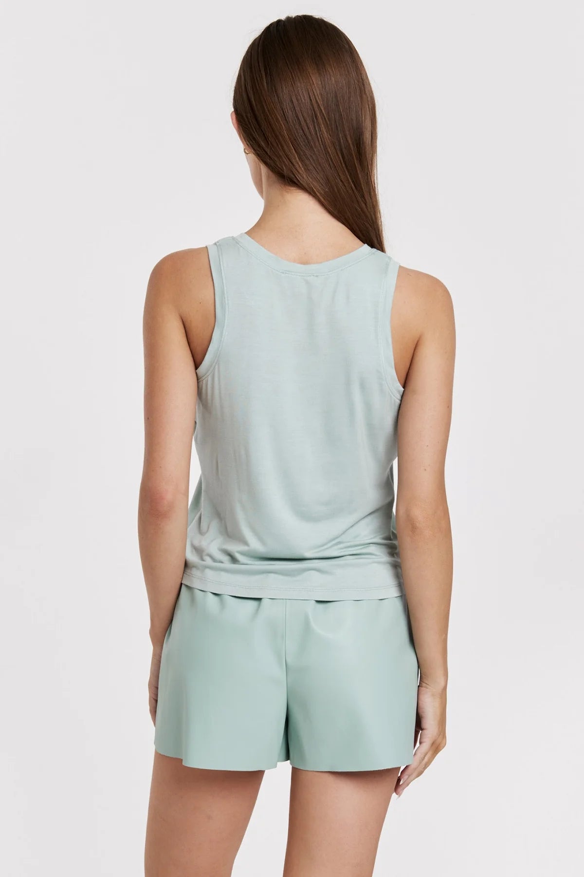 Carmela Vegan Leather Tank & Shorts