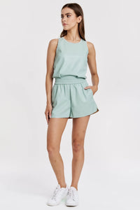 Carmela Vegan Leather Tank & Shorts
