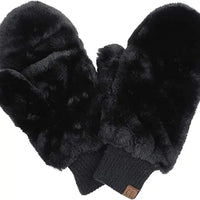 C.C. Faux Fur Convertible Mitten