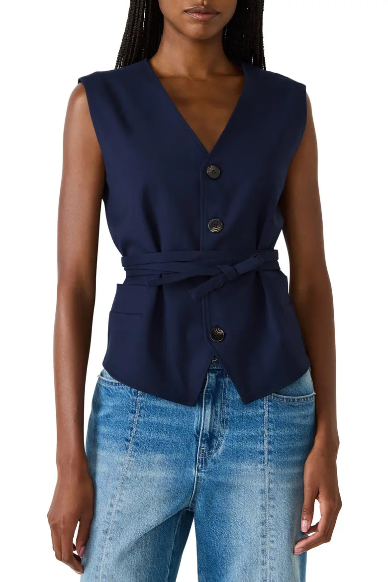 FELICIA: Belted Vest