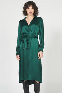 GALINA: Satin Dress