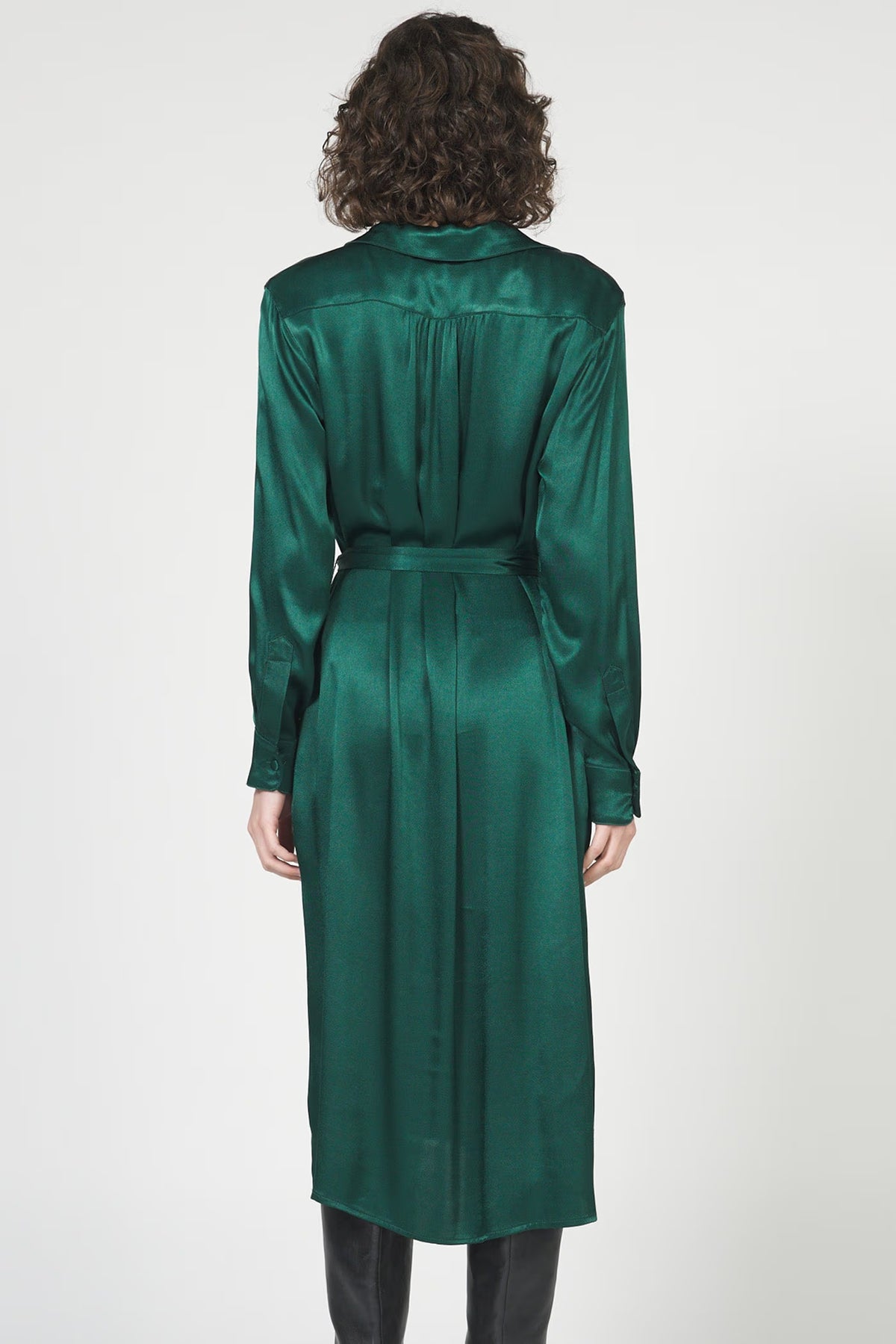 GALINA: Satin Dress