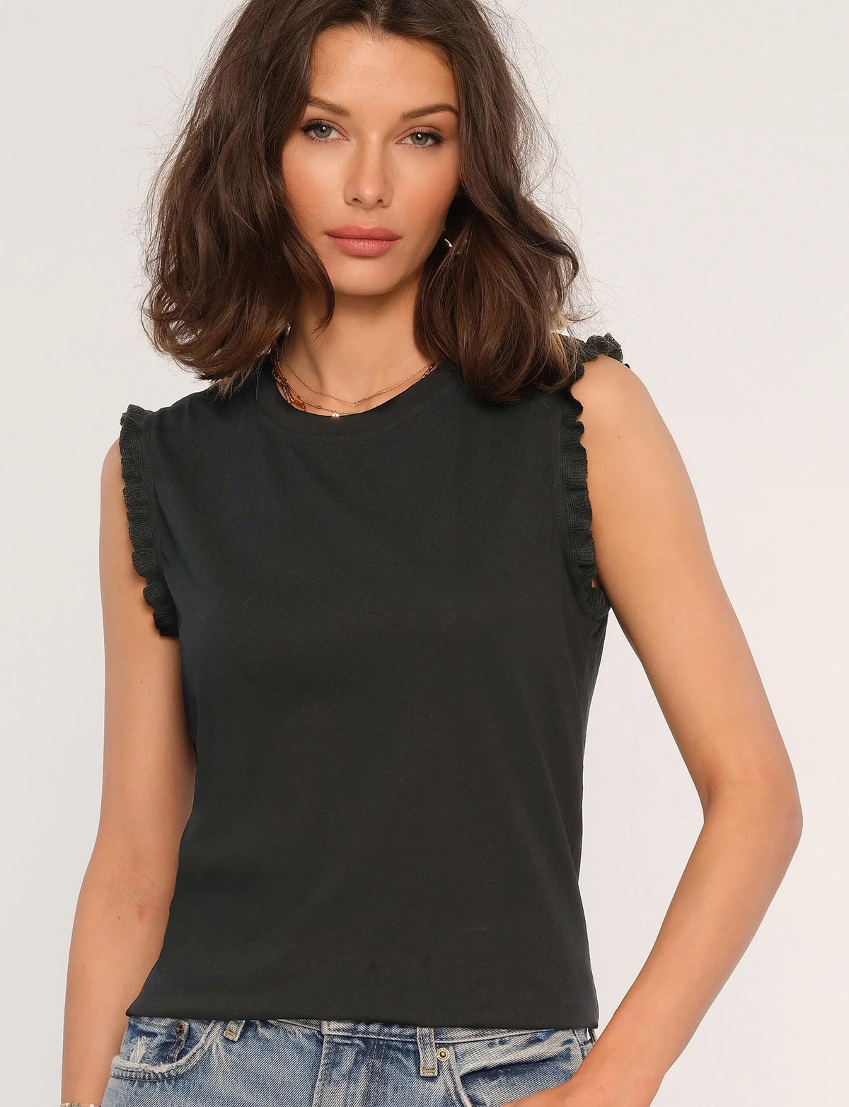 Meline Ruffle Trim Top