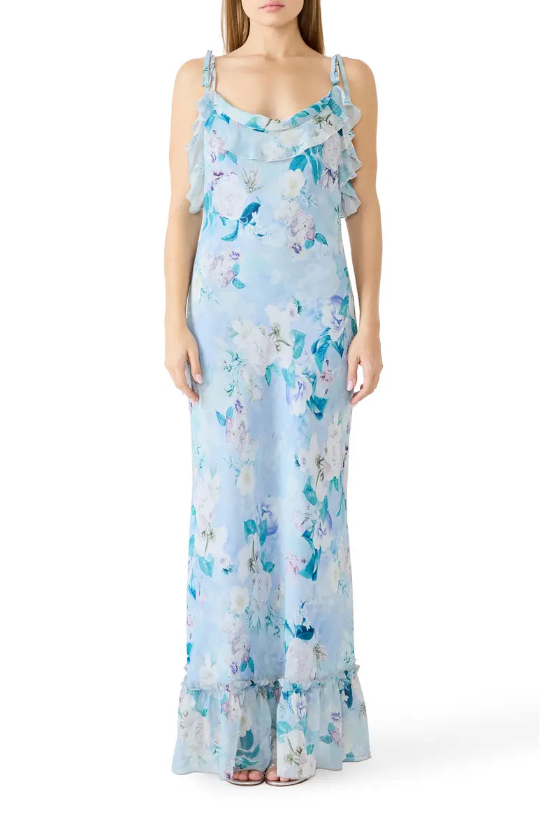 MALENNA: Floral Dress in Bloom