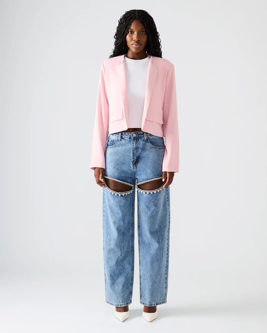 SERENEA: Blazer (Powder Pink)