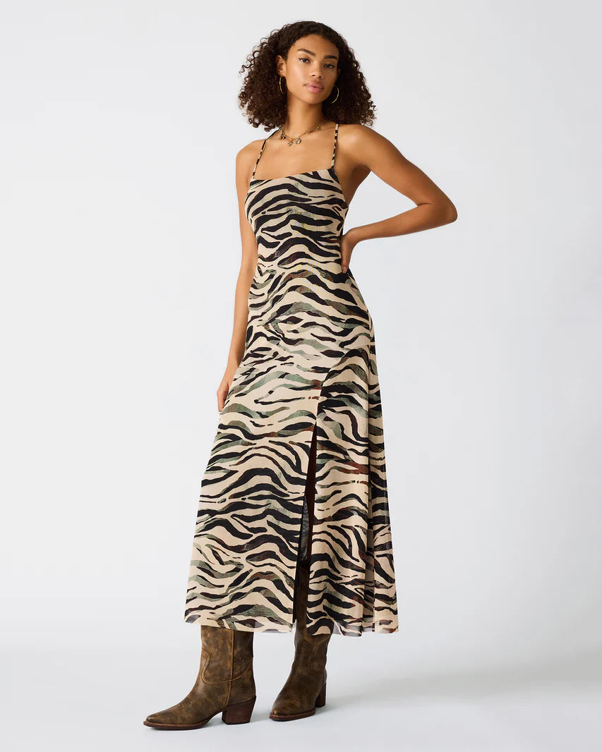 ADELLA: Zebra Dress