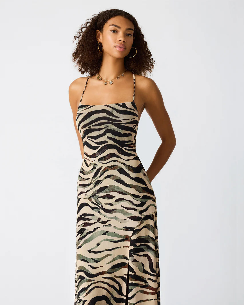 ADELLA: Zebra Dress